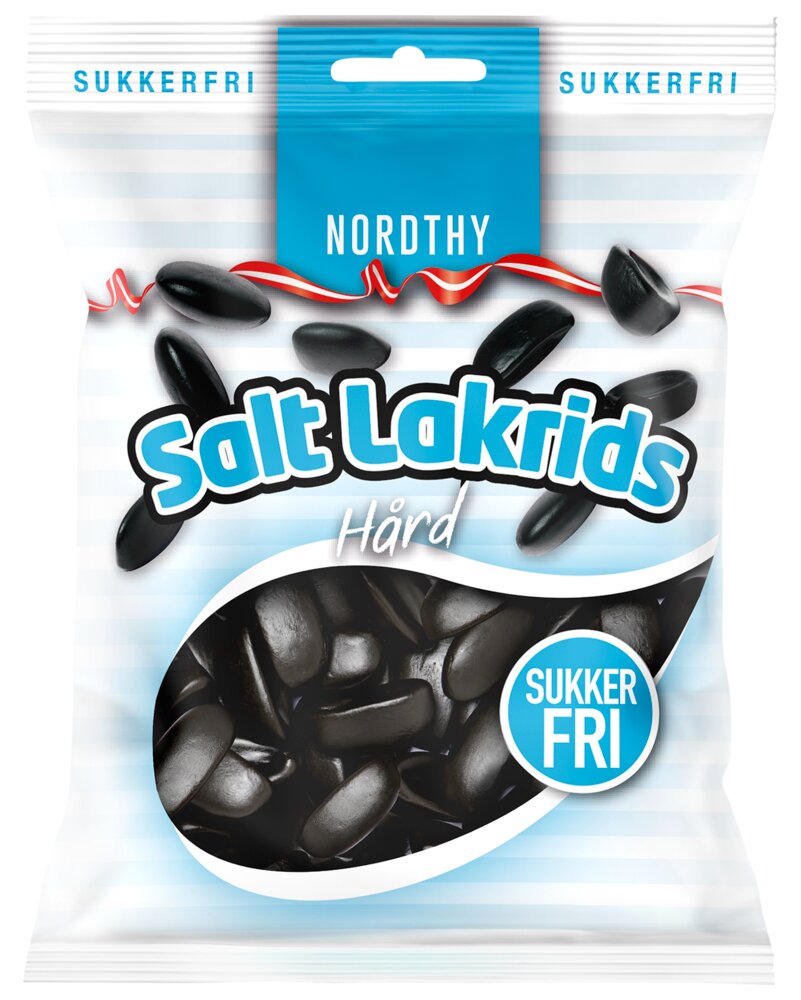NORDTHY Salt Lakrids (Hård) Sukkerfri 65 g
