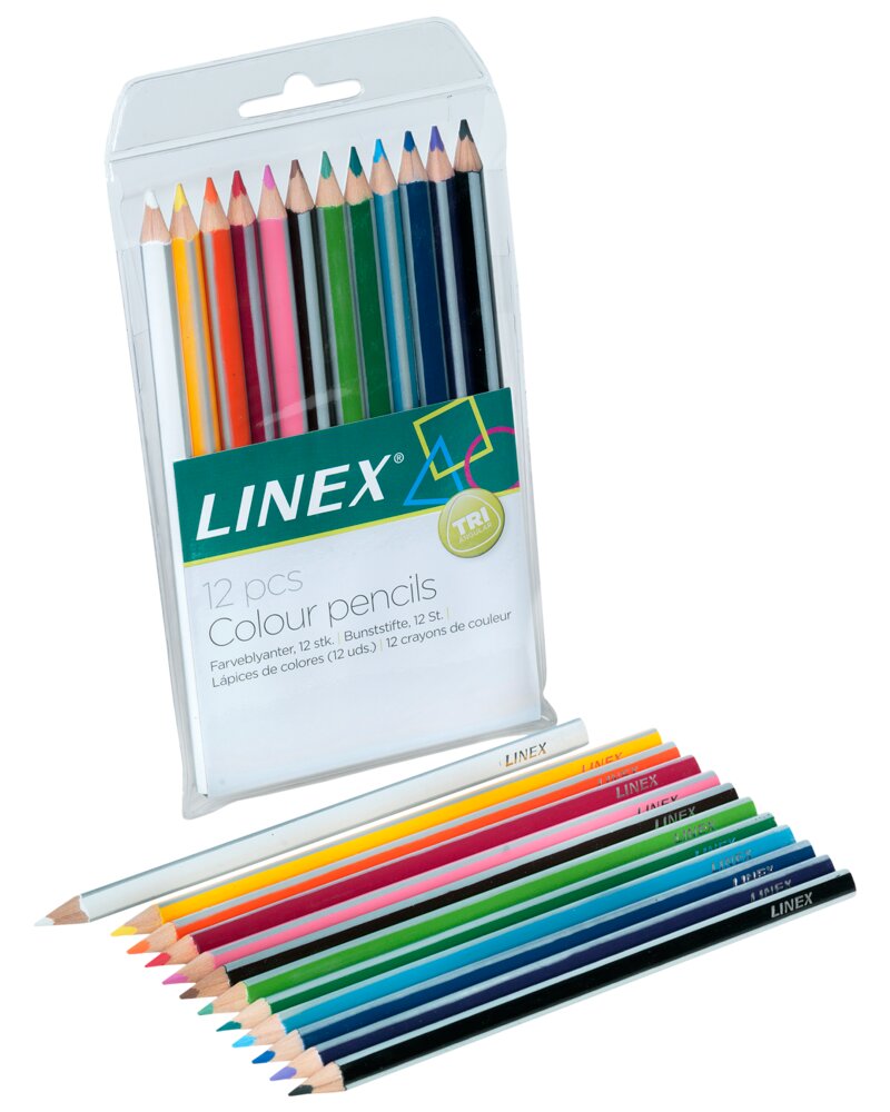LINEX Farveblyanter 12-pak