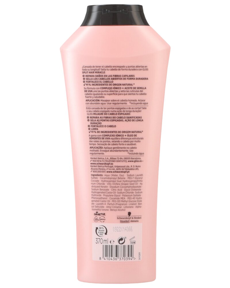 Gliss Shampoo 370 ml - split hair