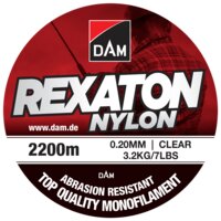 DAM Nylon Fiskeline 2200 m 0,20 mm - clear