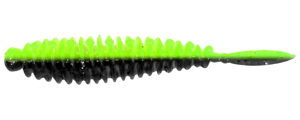 Flexibait Fat Worm Chartreuse 5-pak - hvidløg