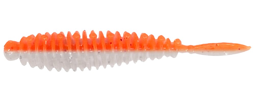 Flexibait Fat Worm Orange 5-pak - hvidløg