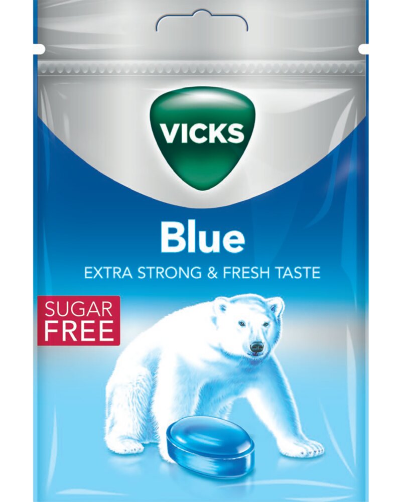 Vicks Blue sukkerfri 72 g