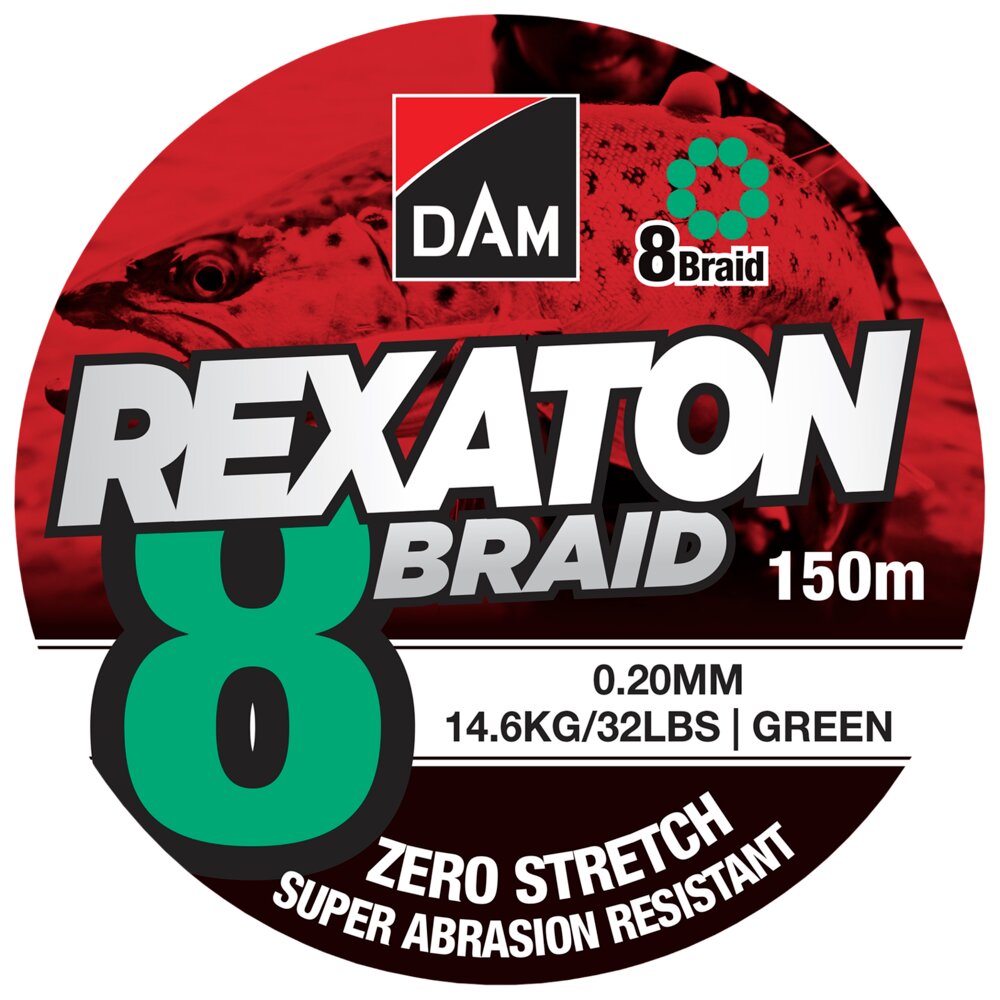 DAM 8 Braid 150 m 0,20 mm - green