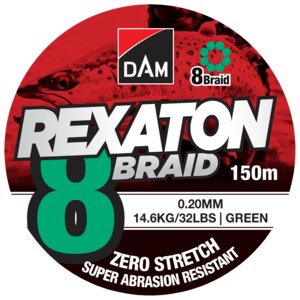 DAM Fletline 8 Braid 150 m 0,20 mm - grøn