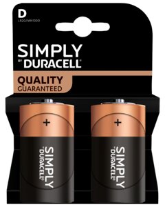 DURACELL SIMPLY D 2-PACK