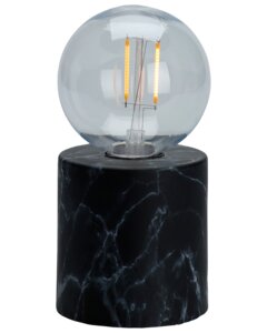 Bordlampe Marmor H. 15 cm - sort