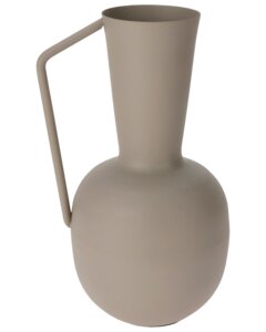 Vase i metal H. 29 cm ass. varianter - grå