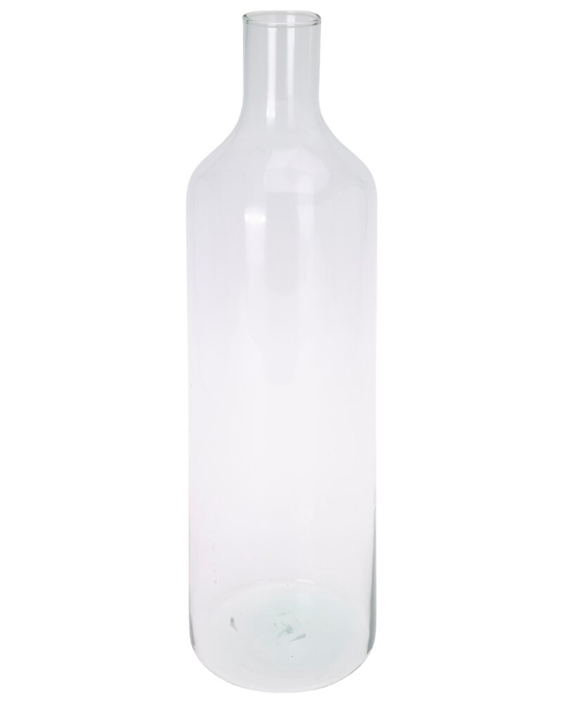 Vase i glas H. 53 cm flaskeformet