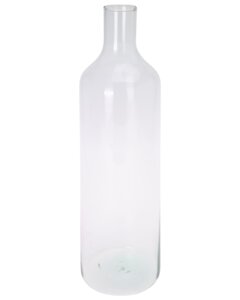 Vase i glas H. 53 cm flaskeformet