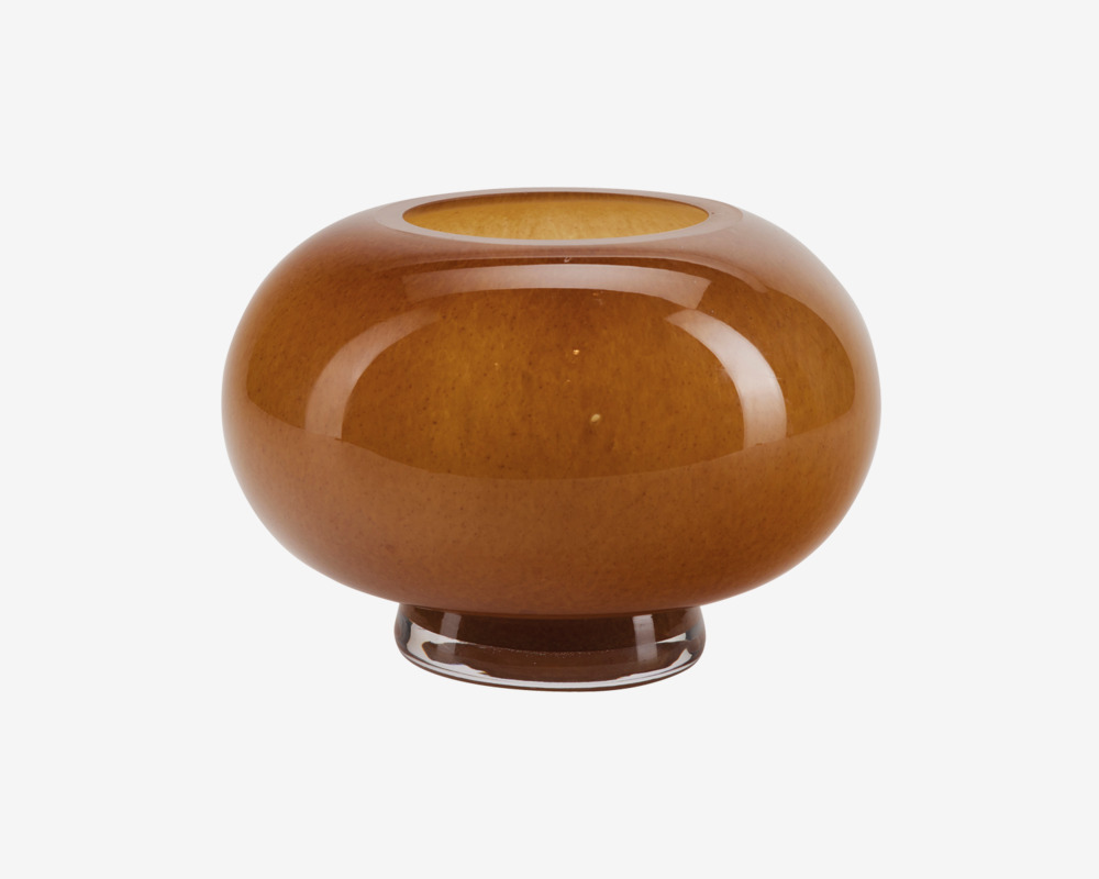 Vase Round Brun