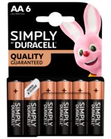 DURACELL Simply Batteri AA 6-pak
