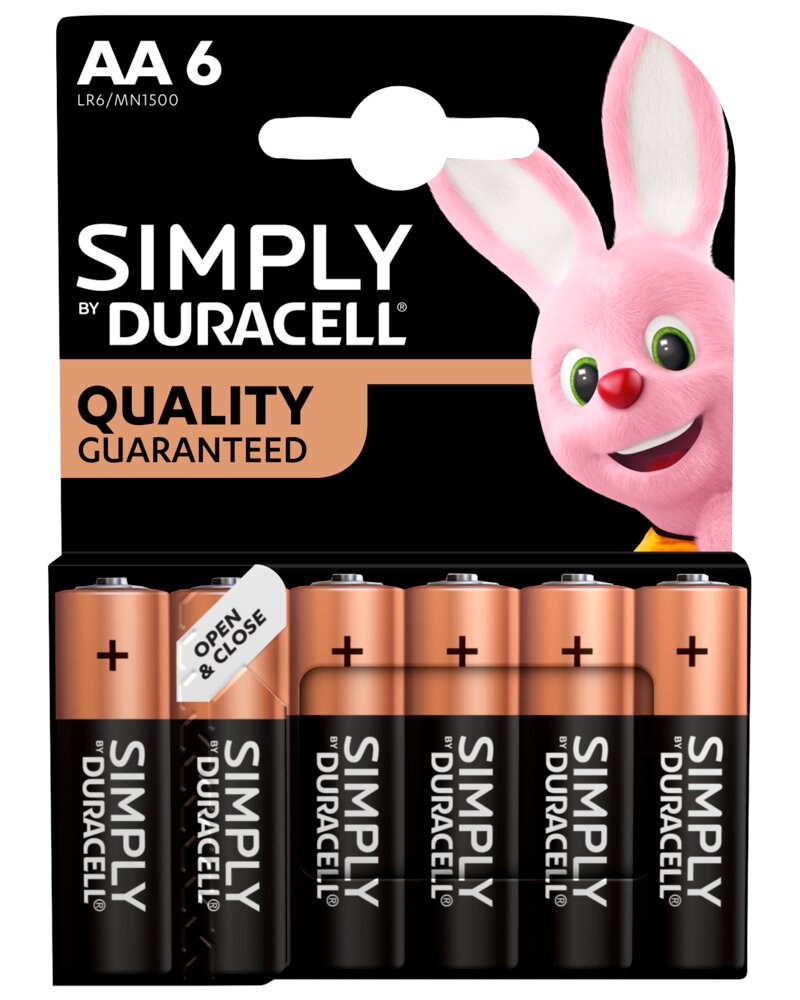 DURACELL SIMPLY AA 6-PACK