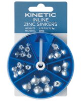 Kinetic Inline zinc sinkers sortiment