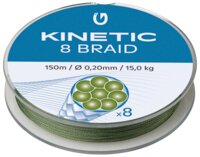 Kinetic 8 Braid 150 m 0,20 mm/15 kg - Dusty Green