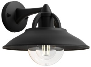 PHILIPS Væglampe Cormorant E27 - sort