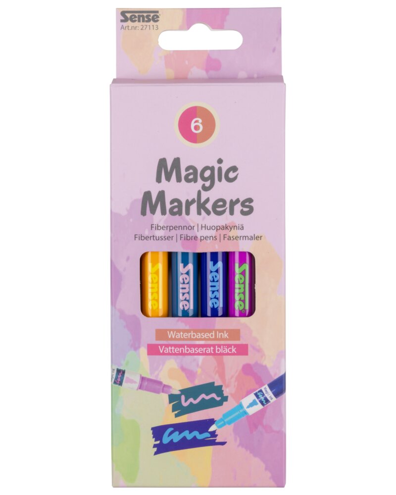 Sense Magic Markers 6-pak