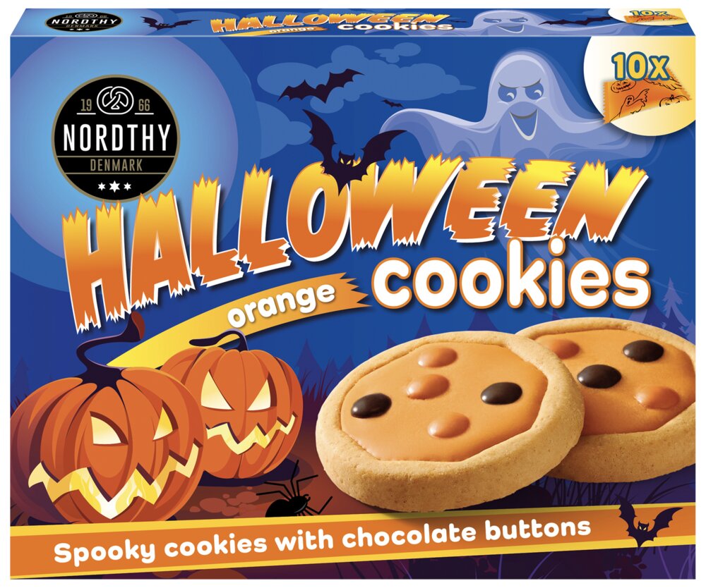 NORDTHY Halloween cookies 146 g - Orange