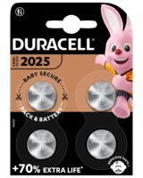 DURACELL Batteri CR2025 4-pak