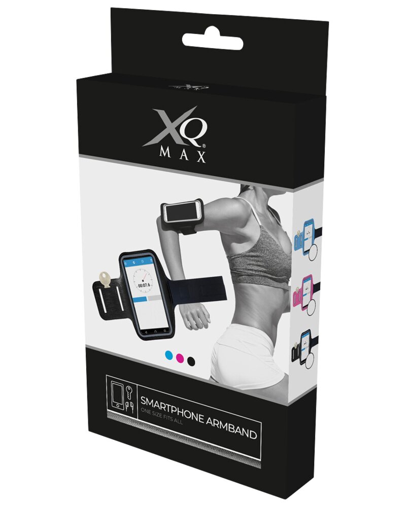 XQMax Løbearmbånd til smartphone - assorterede farver