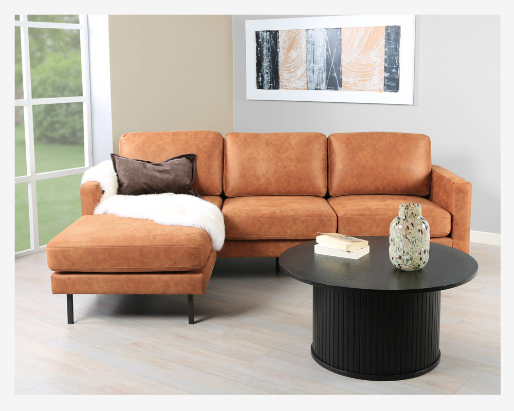 Sofa m/Chaiselong Vendbar