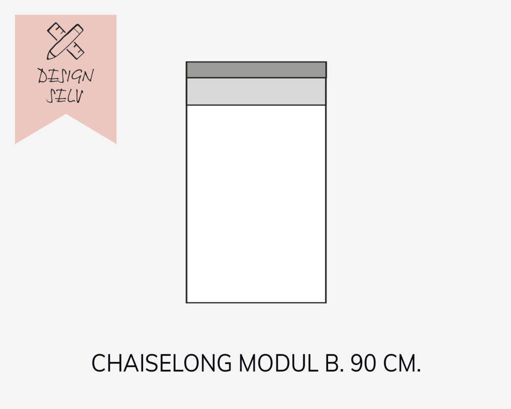 Choise Living Chaiselong Modul Stofgr. 1