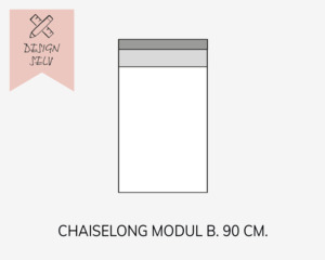 Choise Living Chaiselong Modul Stofgr. 1