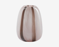 /vase-stribet-rosa-brun-h20-cm