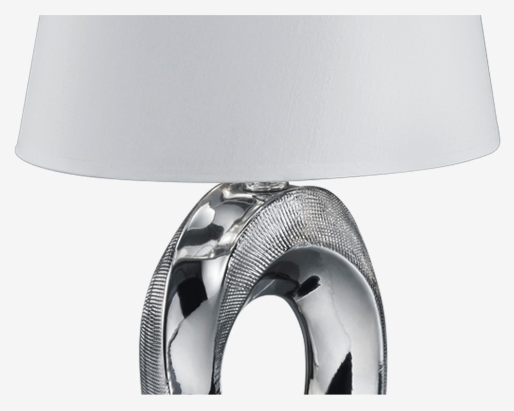Bordlampe Taba Sølv H.33 cm
