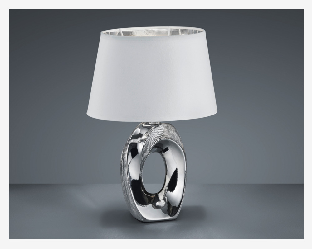Bordlampe Taba Sølv H.33 cm