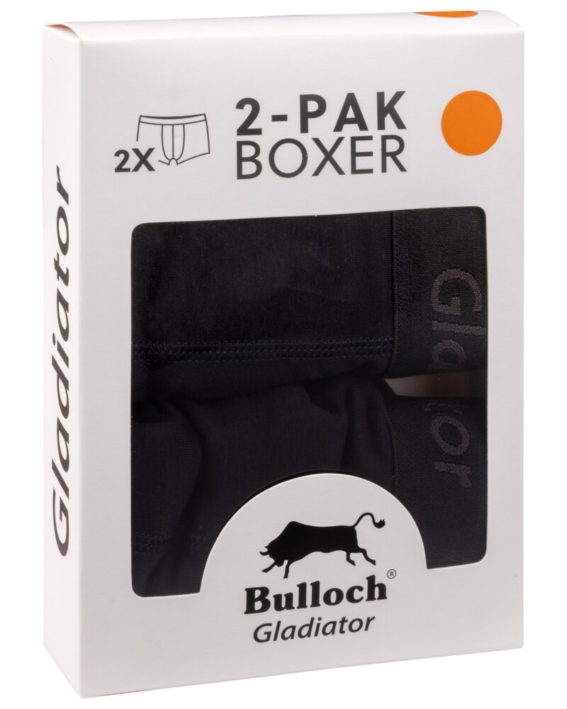Bulloch Gladiator Boxershorts svarta 2-pack