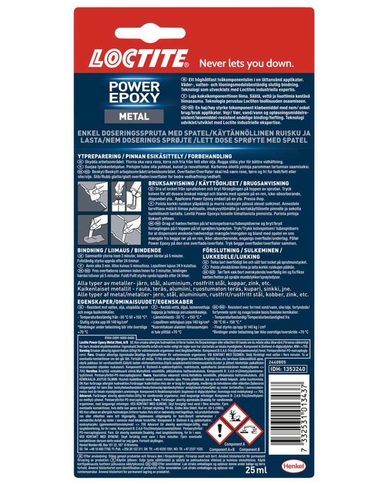Loctite Epoxy metal 25 ml