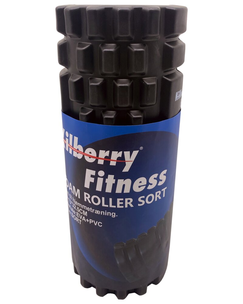 Kilberry Fitness Foam roller 13 x 32,5 cm - sort