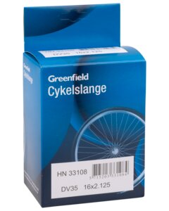 Greenfield Cykelslange DV35 16 x 2,12