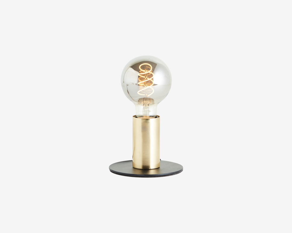 Bordlampe Kerry Sort/Messing H.8,5 cm 