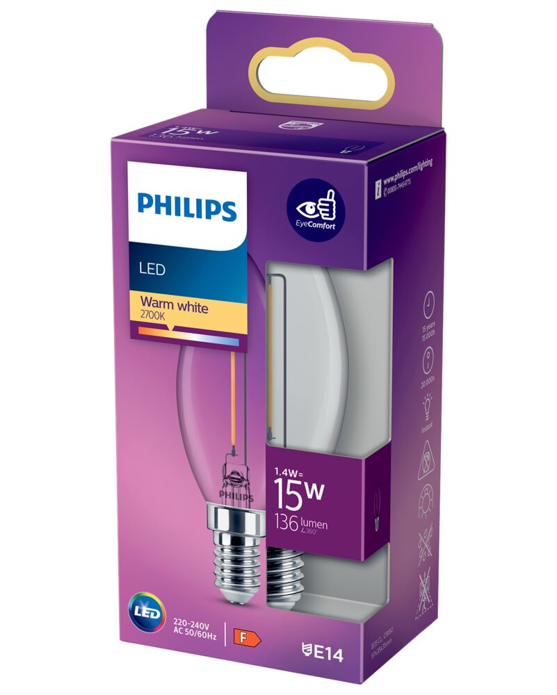Philips filament 1,4w e14 b35