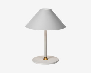 Bordlampe Hygge grå H. 20 cm