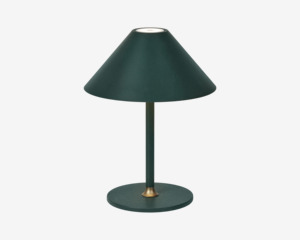 Bordlampe Hygge grøn  H. 20 cm
