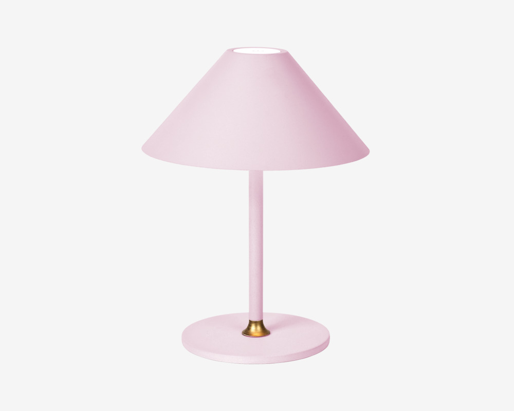Bordlampe Hygge rosa H. 20 cm
