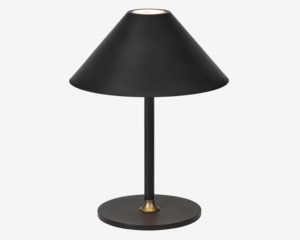 Bordlampe Hygge sort H. 25 cm