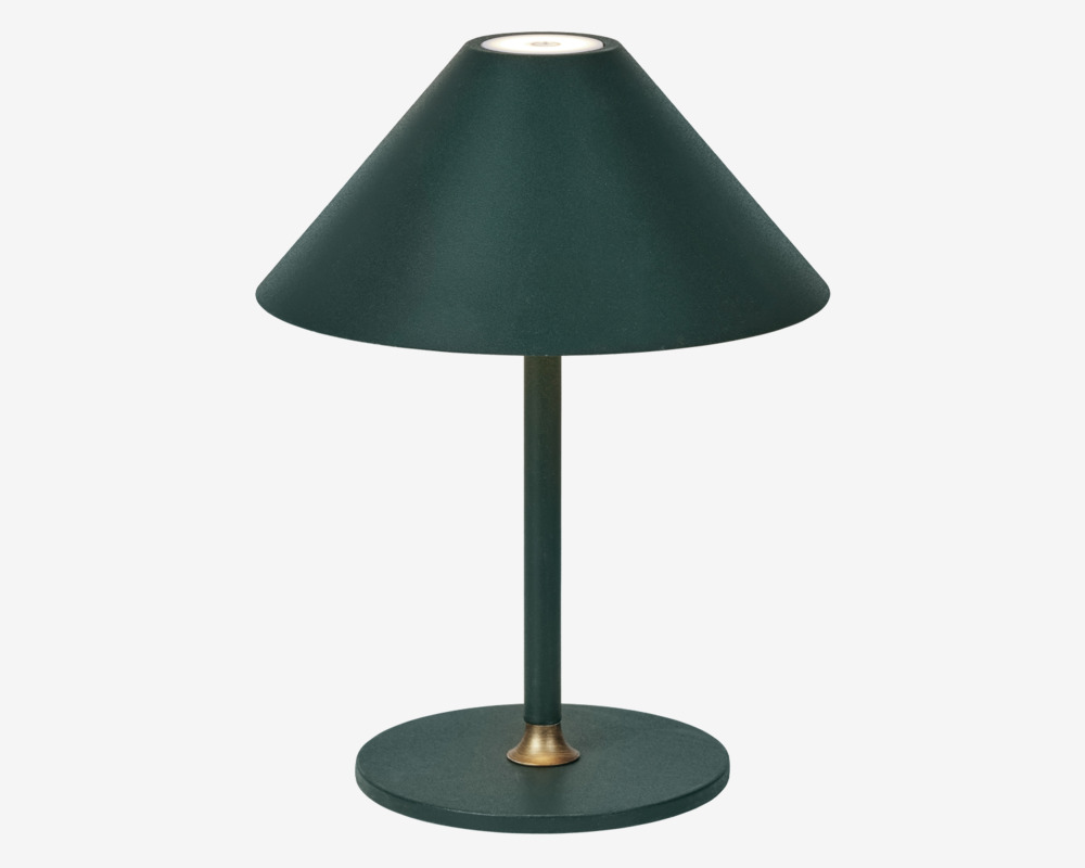 Bordlampe Hygge grøn H. 25 cm
