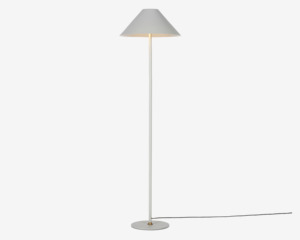 Gulvlampe Hygge grå H. 140 cm