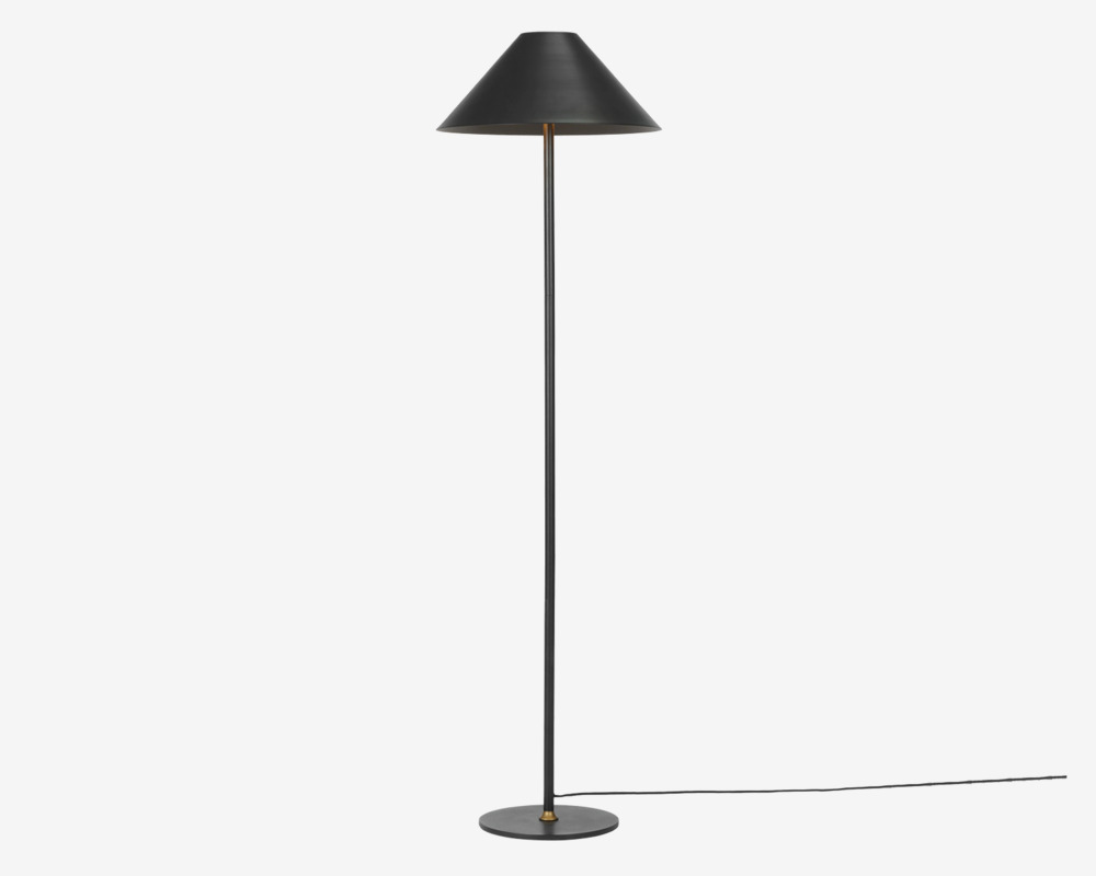 Gulvlampe Hygge sort H. 140 cm