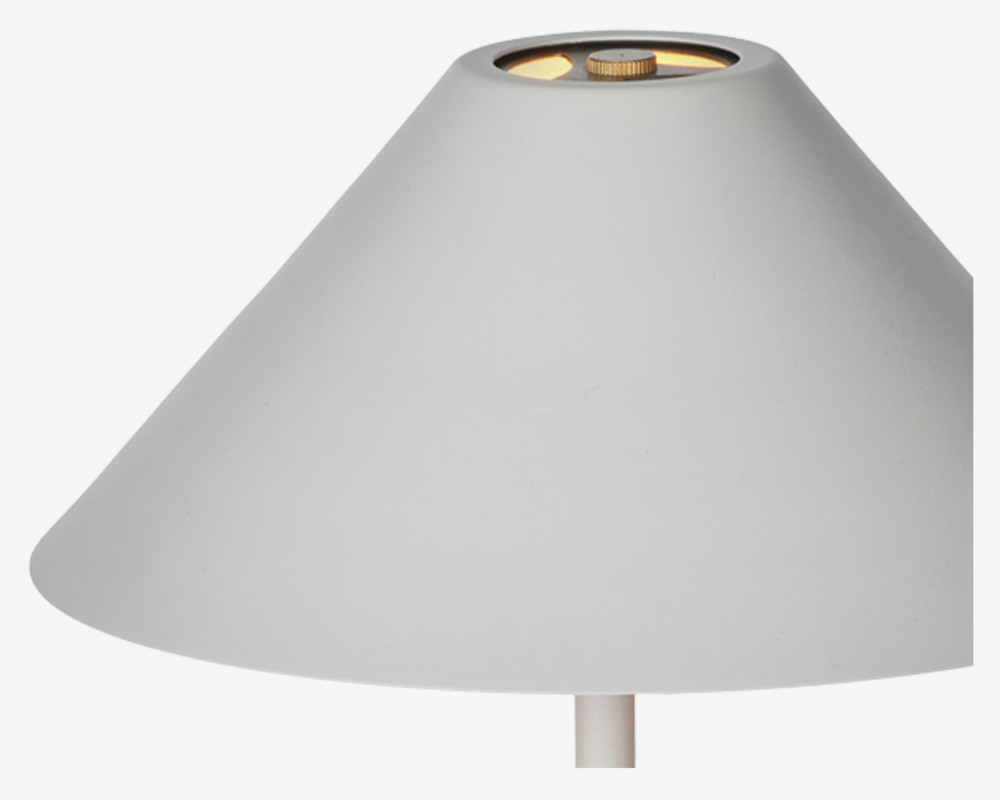 Bordlampe Hygge grå H. 35 cm