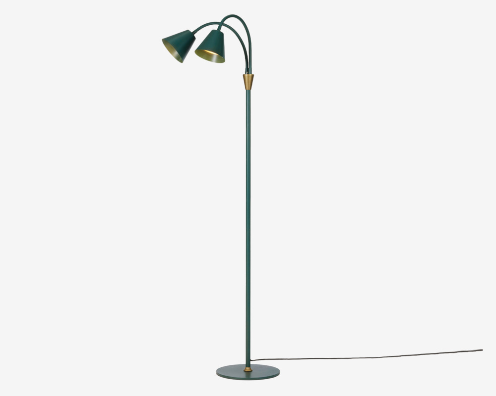Gulvlampe Hygge grøn H. 135 cm