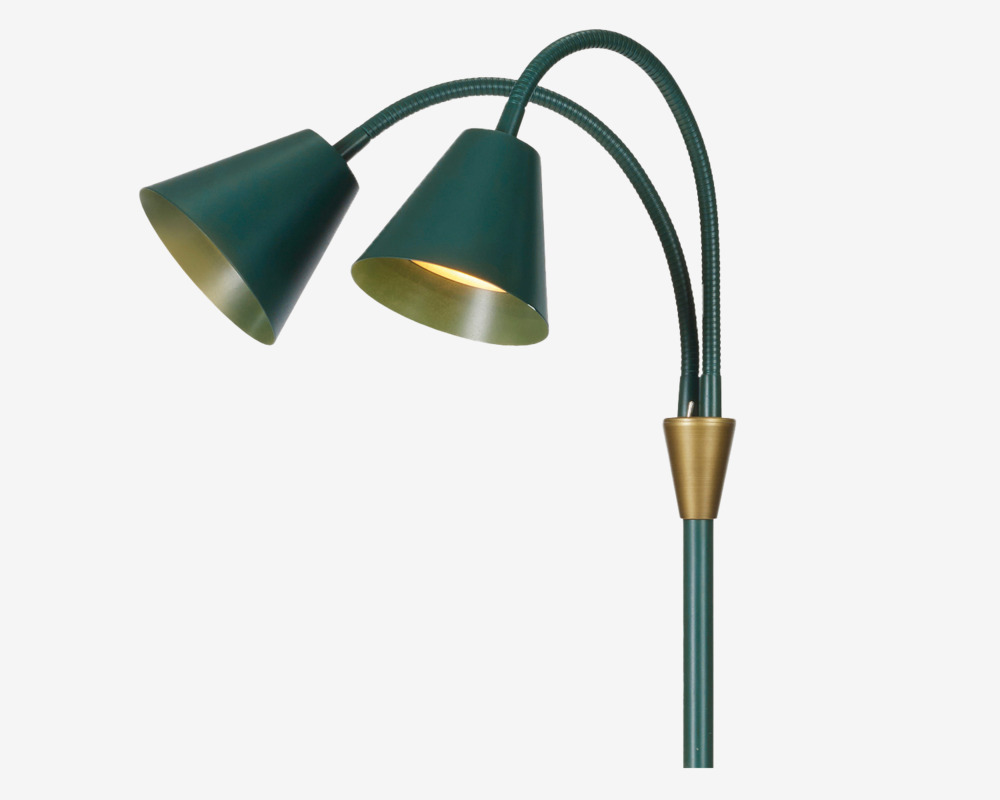 Gulvlampe Hygge grøn H. 135 cm
