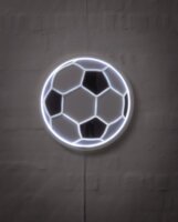BRIGHT DESIGN Neonskilt Fodbold Ø32 cm