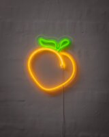 Neonskylt persika