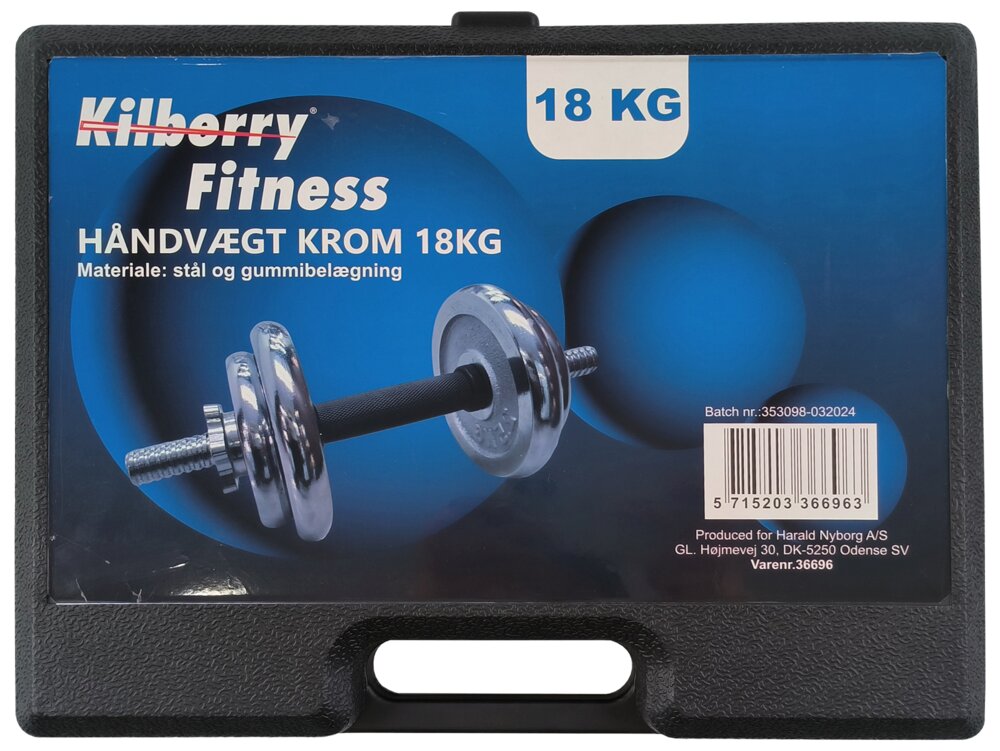 Kilberry Fitness Håndvægte 18 kg