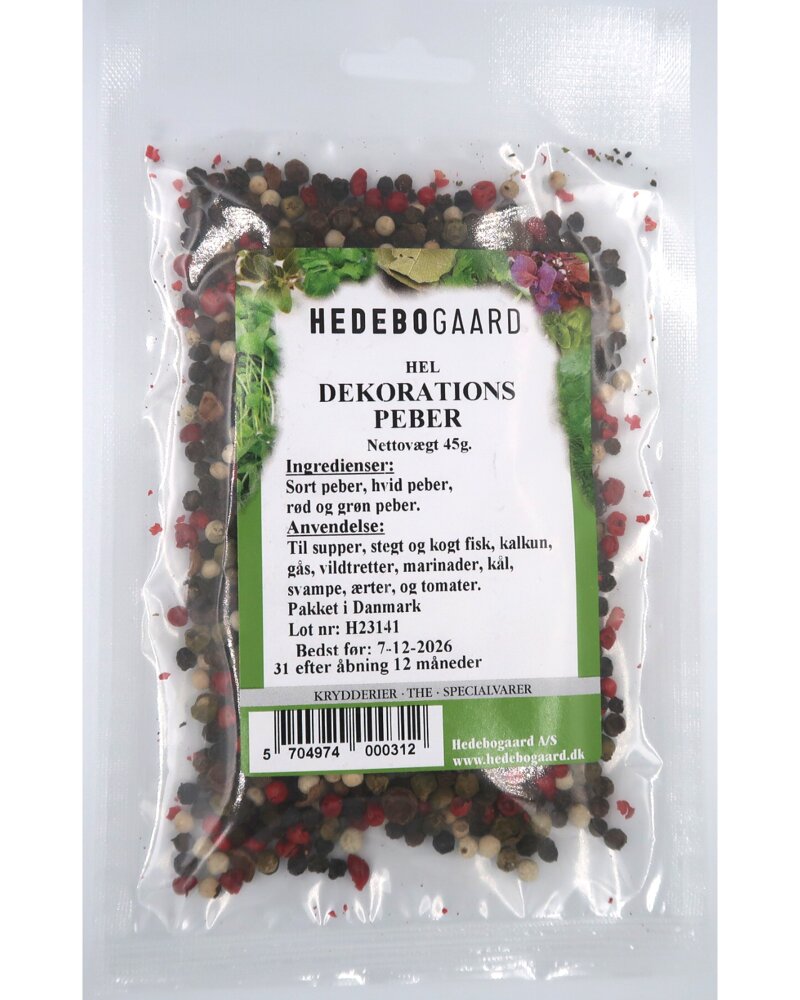 Hedebogaard Krydderi - Deco Peber 45 g